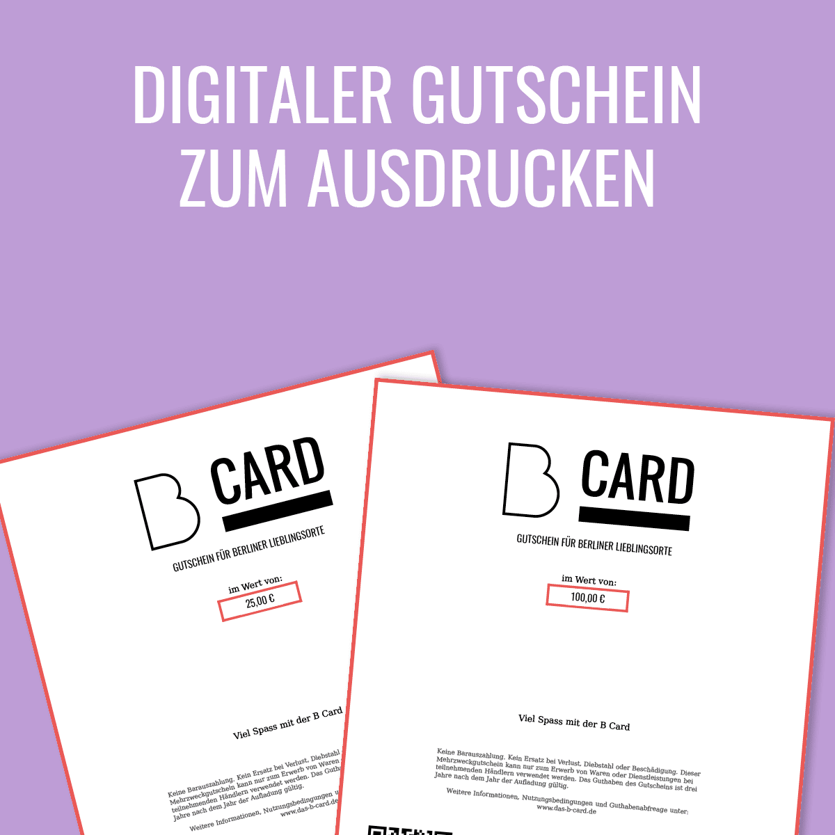 Digital Berlin Voucher Printable
